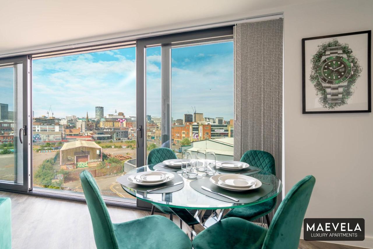 Maevela Apartments - Luxury Top Floor Penthouse - With Parking - 2 Bedroom New Build Apartment ✪ City Centre, Digbeth ✓ With Huge Patio Sliding Doors - City View - Rooftop Terrace - Ps4 & Smart Tv'S バーミンガム エクステリア 写真