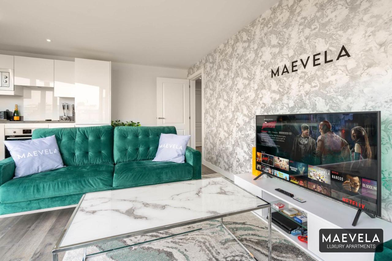 Maevela Apartments - Luxury Top Floor Penthouse - With Parking - 2 Bedroom New Build Apartment ✪ City Centre, Digbeth ✓ With Huge Patio Sliding Doors - City View - Rooftop Terrace - Ps4 & Smart Tv'S バーミンガム エクステリア 写真