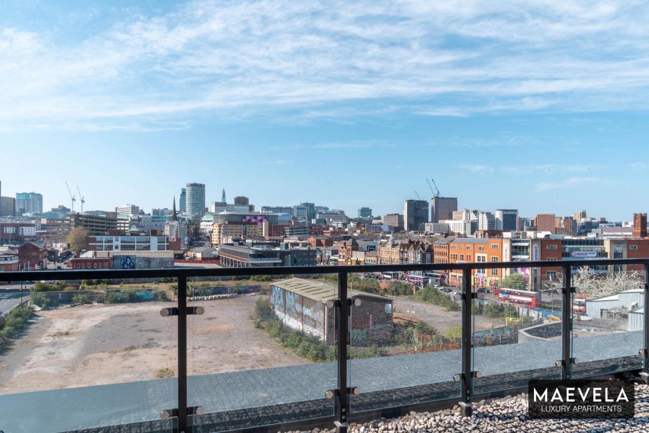 Maevela Apartments - Luxury Top Floor Penthouse - With Parking - 2 Bedroom New Build Apartment ✪ City Centre, Digbeth ✓ With Huge Patio Sliding Doors - City View - Rooftop Terrace - Ps4 & Smart Tv'S バーミンガム エクステリア 写真
