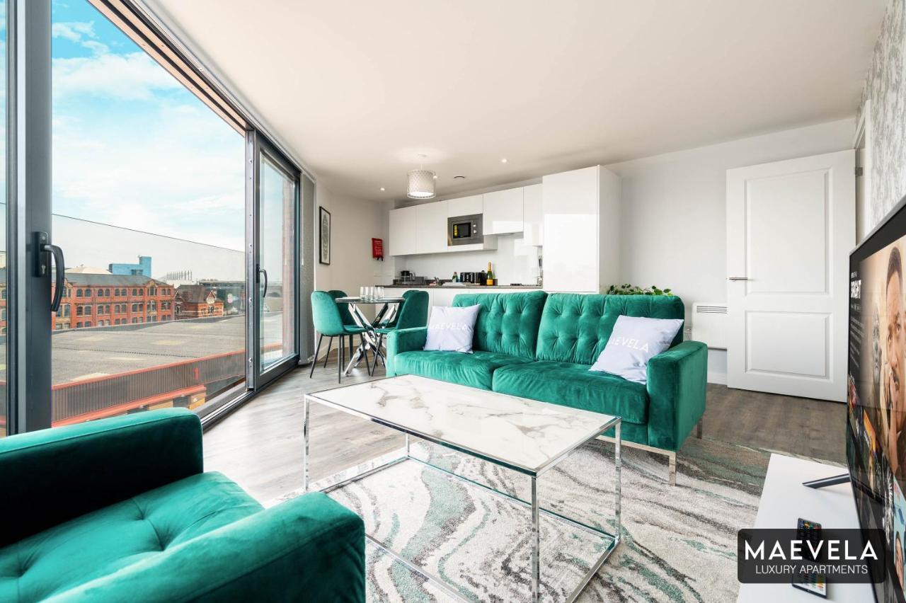 Maevela Apartments - Luxury Top Floor Penthouse - With Parking - 2 Bedroom New Build Apartment ✪ City Centre, Digbeth ✓ With Huge Patio Sliding Doors - City View - Rooftop Terrace - Ps4 & Smart Tv'S バーミンガム エクステリア 写真